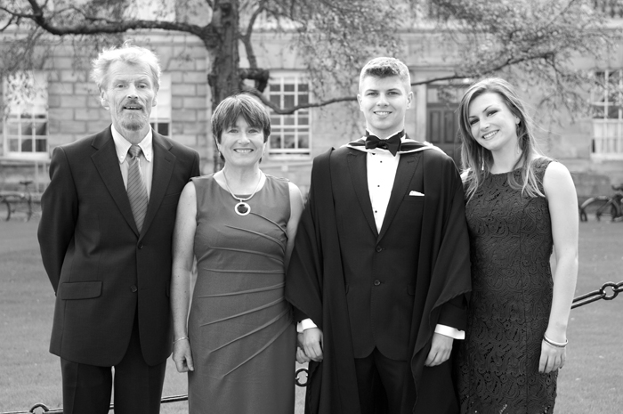 A Family Graduation Portrait at Trinity College Dublin