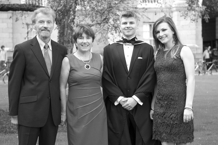 A Family Graduation Portrait at Trinity College Dublin