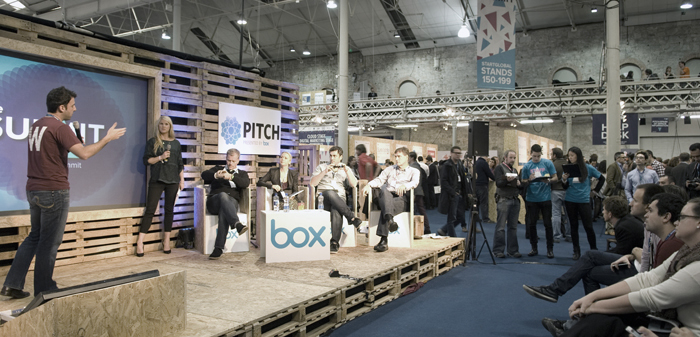 A photograph of a stand at The Web Summit in the RDS