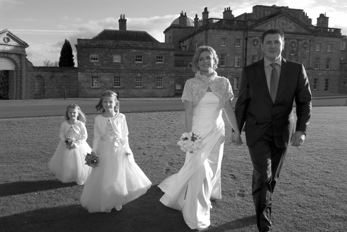 Wedding at The Powerscourt Hotel Wedding portrait at The Powerscourt Estate