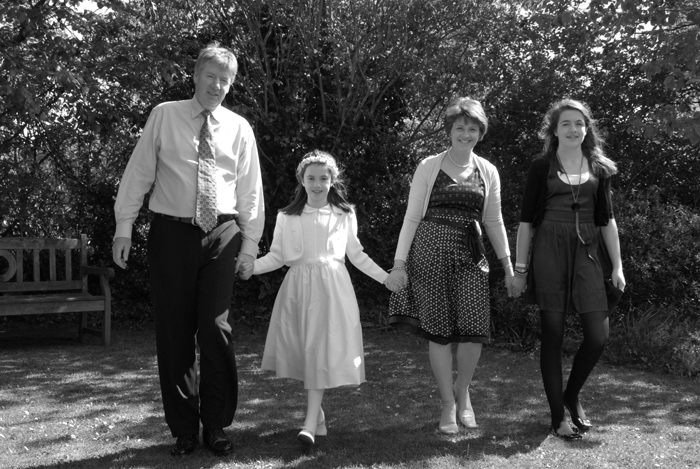 First Communion Family Portrait