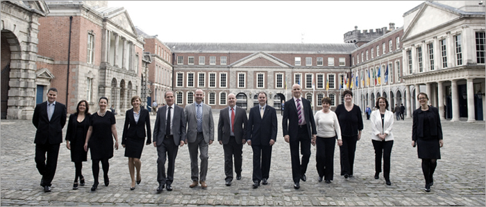 A group portait at Dublin Castle Conference