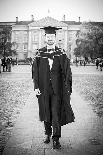 Graduation Photo in Trinity College