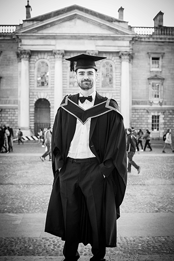 Graduation Portrait in the grounds of Trinity College
