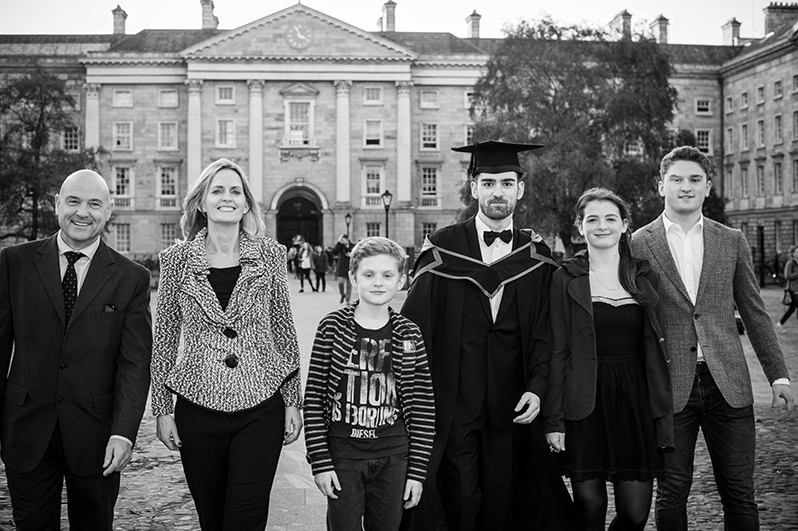 Graduation Photograph in the grounds of Trinity College