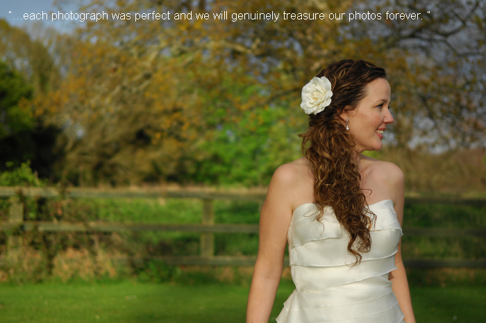 A portrait of the bride in the grounds of Leixlip Manor