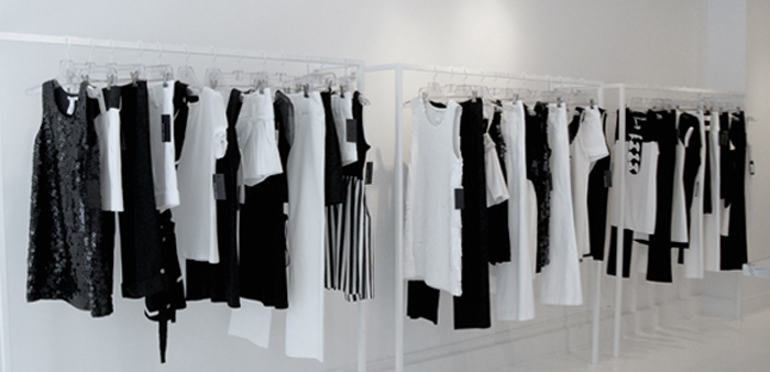 Photograph of clothes for the fashion line Alice + Olivia